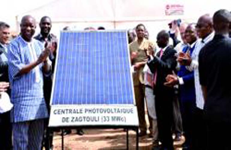 Inauguration de la plus grande centrale solaire de l’Afrique de l’Ouest